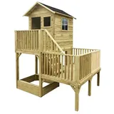 Spielhaus Tom (L x B x H: 22,65 x 176 x 272 cm, Holz, Natur)