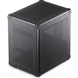 Jonsbo C6 Black Micro-Tower PC-Gehäuse, Gaming-Gehäuse Schwarz