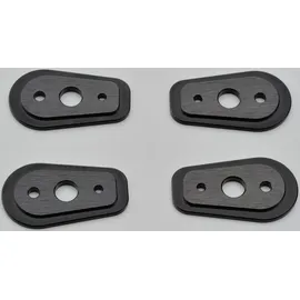 Daytona CNC-Adapterplatte Passend für alle Minibli Blinker schwarz