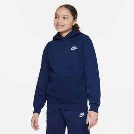 Nike Sportswear Club Fleece Hoodie Kinder 410 midnight navy/white M 137-147 cm
