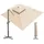 luxuskollektion Ampelschirm 300 x 400 cm Beige