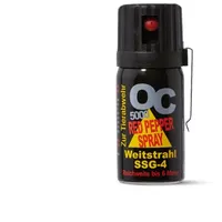 Pfefferspray OC5000 SSG-4 Weitstrahl 40ml KO Spray mit Metallclip und Federdeckelkappe Abwehrspray zur Selbstverteidigung