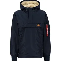 Anorak ALPHA INDUSTRIES "Alpha Industries Men - Outdoor Jackets HPO Anorak", Herren, Gr. S, blau (rep.blau), Obermaterial/Futter: 100% Nylon, Jacken