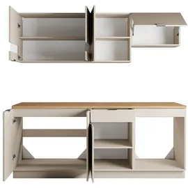 vente-unique Küchenzeile 200 cm Beige