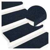 vidaXL Treppenmatten 15 Stk. Blau Nadelvlies 65x21x4 cm