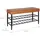 Relaxdays Schuhbank 80 x 50 x 30 cm braun / braun