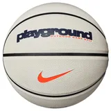 Graphic Basketball aus Gummi in der Farbe Light Bone/Midnight Navy/Black/total orange, Größe: 7,