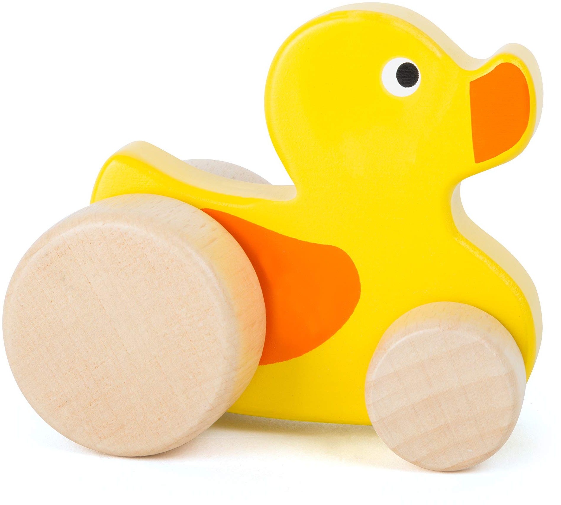 small foot 11048 Schiebetier Ente aus 100% FSC®-zertifiziertem Holz, fördert die Fantasie und Kreativität, ab 12 Monate