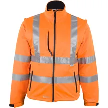 Prevent Warnschutz-Softshelljacke Gr.XL orange PREVENT