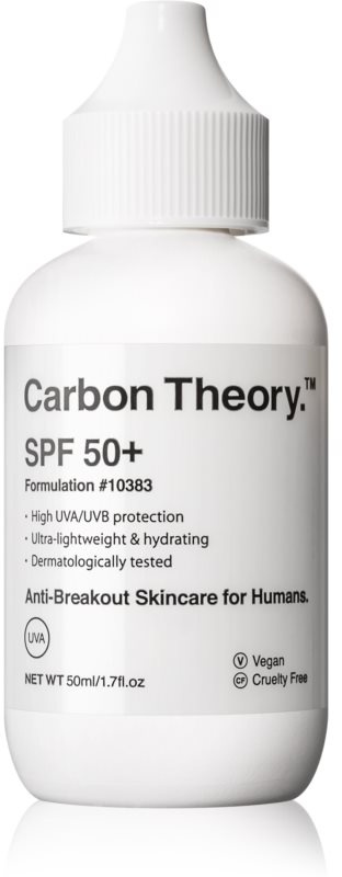 Carbon Theory SPF 50+ hydratisierende Schutzcreme SPF 50+ 50 ml