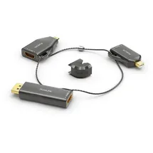 PureLink Adapter Ring Klein - 3x HDMI - miniDP/DP/USB-C > HDMI, gold plated, schwarz