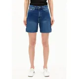 ARMEDANGELS Damen Jeans Shorts aus recycelter Baumwolle SHEAARI Regular Fit Ebony Black - 26W