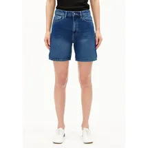 ARMEDANGELS Damen Jeans Shorts aus recycelter Baumwolle SHEAARI Regular Fit Ebony Black - 26W