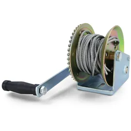 Carparts-ONLINE Profi Seilwinde Handwinde mit Drahtseil 800KG 10 Meter