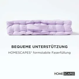 Homescapes Sitzkissen 40 x 40 cm Flieder