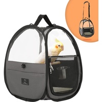 A4pet Vogel Travel Carrier Papagei Carrier Transparent Atmungsaktiv Vogelkäfig, Include Bottom Tray für einfache Reinigung