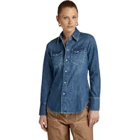 G-Star Western Slim Fit Langarmhemd - Faded Noosa Blue