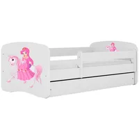 Raumhirsch furniture Kinderbett, Weiß, Holzwerkstoff, Holzwerkstoff, 1 Schubladen, 80x180