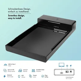 Logilink Festplattengehäuse UA0460 SATA HDD/SSD USB-C