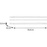 Forte Einlegeboden FORTE, grau (grau textilnachbildung), B:92,8cm H:2,2cm T:42cm, Holzwerkstoff, Einlegeböden, Einlegeboden, 3 tlg. Set
