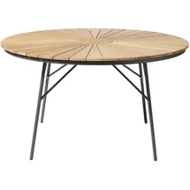 Cinas Ellen Gartentisch Ø 130 x 74 cm Anthrazit/Teak
