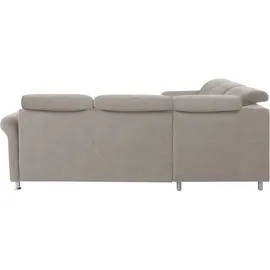 sit&more Ecksofa »Darwin L-Form« inklusive Federkern, wahlweise mit Kopfteilverstellung, Bettfunktion