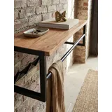 KADIMA DESIGN Wandgarderobe Akazie 80 x 22 x 33 cm Beige
