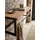 KADIMA DESIGN Wandgarderobe Akazie 80 x 22 x 33 cm Beige