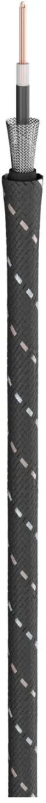 Instrumentenkabel SC-Classique; 1 x 0,50 mm2; PVC + Gewebe Ø 6,50 mm; schwarz