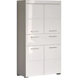 trendteam smart living - Amanda - Hochschrank - Weiß Hochglanz