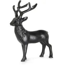 Deko-Figur Hirsch Aluminium Schwarz S (Small)