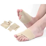 Jinpojun Hallux Valgus Korrekturbandage mit Eingebautem Gel-Pad Schutz und Zehenspreizer zur Korrektur und Linderung für Hallux Valgus Zehenspreizer Sehr Gut Valgus Korrektur