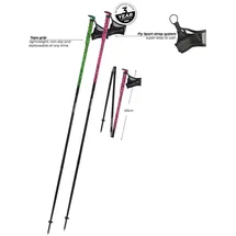 Komperdell FXP Carbon Ultra 105 cm grün/pink