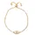 FIRETTI Armband "magisches Auge", gold (gelbgoldfarben, weiß, weiß), Armbänder, Damen, 24cm, Metall, Armband, mit Strassteinen