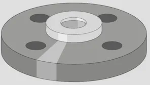 SANIT Flanschanschluss d90,PN16/SDR13,6 Flachdichtung