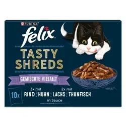 Felix Tasty Shreds Geschmischte Vielfalt 80x80g