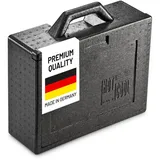 Thermohauser EPP-Thermobox Hot & Cool schwarz, mit Schiebedeckel, 7 L, 38.0 x 30.0 x 13.0 cm
