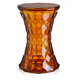 Kartell Hocker Ø30 x 45 cm Bernsteinfarben