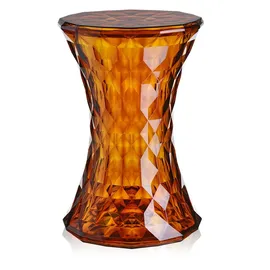 Kartell Hocker Ø30 x 45 cm Bernsteinfarben