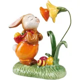 GOEBEL Die duftet Aber gut Osterhase, Steingut, Mehrfarbig, 14x12x7cm