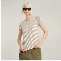 G-Star Stripe Eyben Slim 2.0 Kurzarm-t-shirt Mit V-ausschnitt -