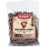 DIBO BARF-Leckerli mit Strauß Hundesnack 85% Fleischanteil