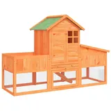 vidaXL Kaninchenstall 170 x 63 x 113 cm Braun