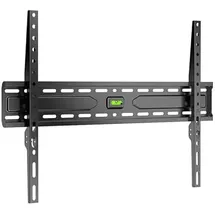 goobay TV Wandhalterung -Fixed- 37 bis 86 Zoll (94-219 cm) Extraflache Wandhalterung (2,7 cm Abstand) mit integrierter Wasserwaage - TV Halterung bis 45 kg, kompatibel mit Vesa 600x400 Schwarz - 79757