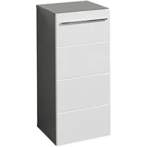 Stella Trading Unterschrank Gloss 34 x 72 x 31 cm Anthrazit/Weiß Hochglanz