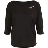 Winshape Damen Ultra leichtes Modal-3/4-Arm Shirt, schwarz, M