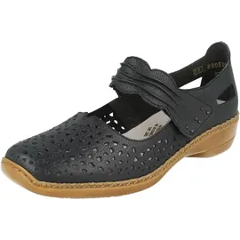 Rieker Damen Ballerinas, Blau 40