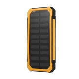 Solarladegerät Power Bank, 20000mAh Schnelles Aufladen Tragbar Doppeltes USB Solar Mobile Power Bank Koffer DIY Kit für Reisen Camping Outdoor-aktivitäten Überlebensausrüstung Notfall-kit(Gelb)