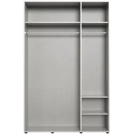 WIMEX Kleiderschrank WIMEX "Mugano,in 3 Breiten, 2 Tiefen, viele Farben, Made in Germany", schwarz (saharagrau, griffe schwarz), Schränke, Saharagrau, B/H/T: 120cm x 185cm x 54cm, Ohne Spiegel, Premium, Holzwerkstoff, Kleiderschrank, mit kurzen Griffen aus