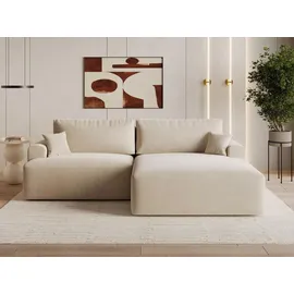 GRAINGOLD Eckcouch Polyester 3-Sitzer Beige